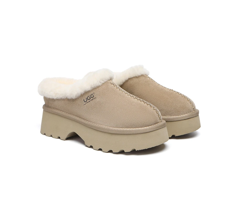 UGG Slippers Sheepskin Wool Ankle Chunky Platform Adrian 11 UGG Slippers Sheepskin Wool Ankle Chunky Platform Adrian - Image 9
