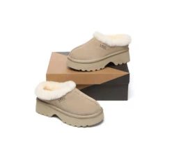 UGG Slippers Sheepskin Wool Ankle Chunky Platform Adrian 32 UGG Slippers Sheepskin Wool Ankle Chunky Platform Adrian -Shoe Store 270A0818