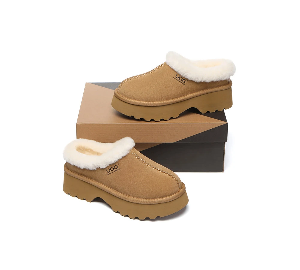 UGG Slippers Sheepskin Wool Ankle Chunky Platform Adrian 7 UGG Slippers Sheepskin Wool Ankle Chunky Platform Adrian - Image 5