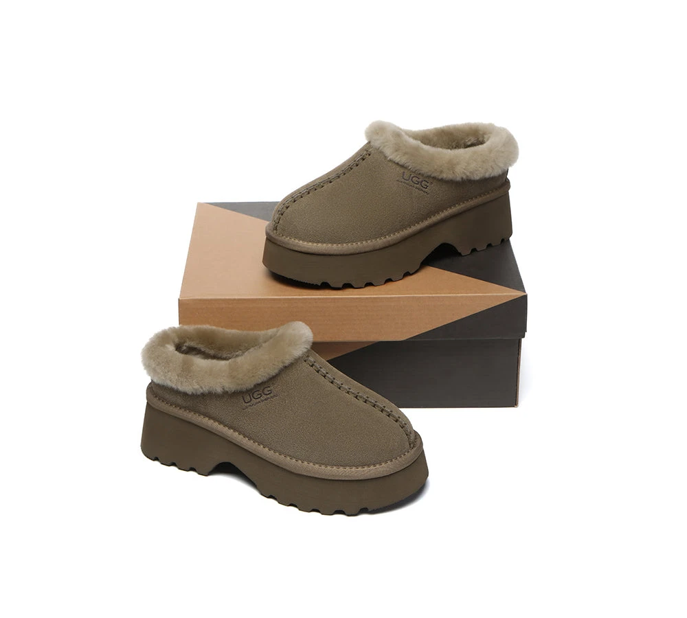 UGG Slippers Sheepskin Wool Ankle Chunky Platform Adrian 19 UGG Slippers Sheepskin Wool Ankle Chunky Platform Adrian - Image 17