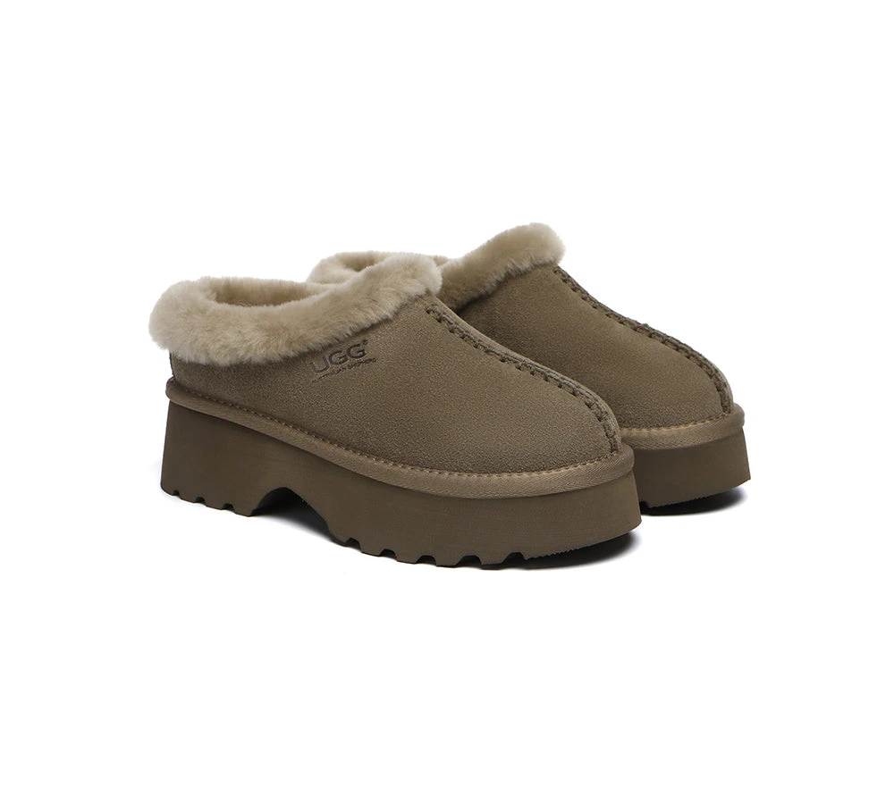 UGG Slippers Sheepskin Wool Ankle Chunky Platform Adrian 17 UGG Slippers Sheepskin Wool Ankle Chunky Platform Adrian - Image 15