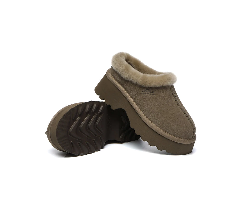 UGG Slippers Sheepskin Wool Ankle Chunky Platform Adrian 18 UGG Slippers Sheepskin Wool Ankle Chunky Platform Adrian - Image 16