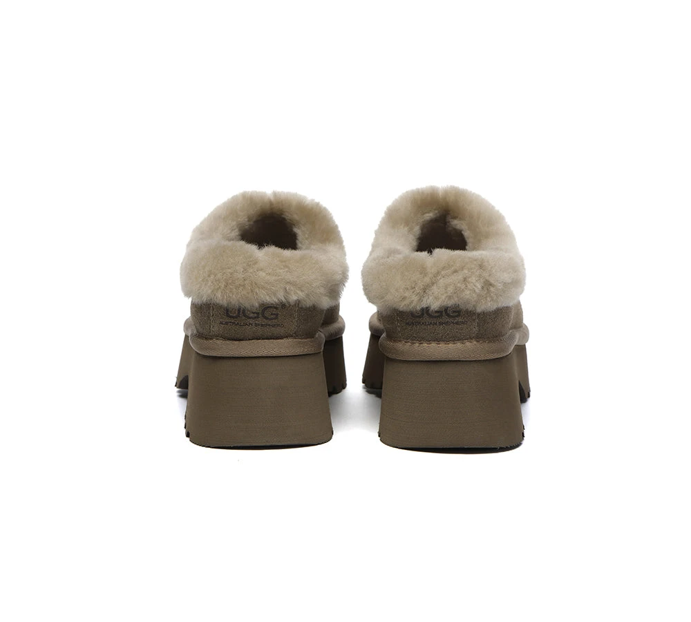 UGG Slippers Sheepskin Wool Ankle Chunky Platform Adrian 22 UGG Slippers Sheepskin Wool Ankle Chunky Platform Adrian - Image 20