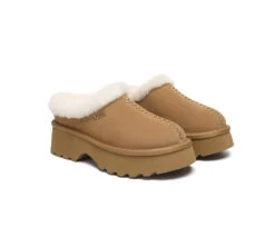 UGG Slippers Sheepskin Wool Ankle Chunky Platform Adrian 24 UGG Slippers Sheepskin Wool Ankle Chunky Platform Adrian -Shoe Store 270A0851