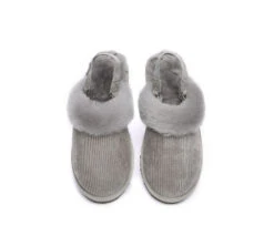 UGG Slippers Women Sheepskin Wool Removable Strap Slingback Nonslip Shoes Corduroy -Shoe Store 270A2976