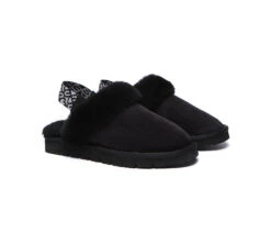UGG Slippers Women Sheepskin Wool Removable Strap Slingback Nonslip Shoes Corduroy -Shoe Store 270A2997