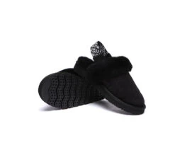 UGG Slippers Women Sheepskin Wool Removable Strap Slingback Nonslip Shoes Corduroy -Shoe Store 270A2998