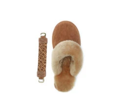 UGG Slippers Women Sheepskin Wool Removable Strap Slingback Nonslip Shoes Corduroy -Shoe Store 270A3022