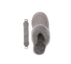 UGG Slippers Women Sheepskin Wool Removable Strap Slingback Nonslip Shoes Corduroy -Shoe Store 270A3023