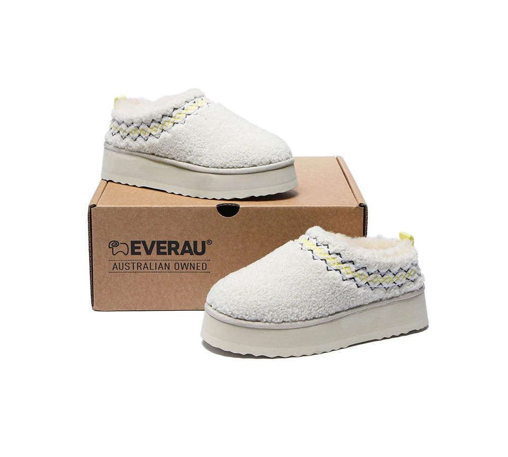 UGG Slippers Sheepskin Wool Teddy Plush Ankle Platform Boots Madge 12 UGG Slippers Sheepskin Wool Teddy Plush Ankle Platform Boots Madge - Image 10