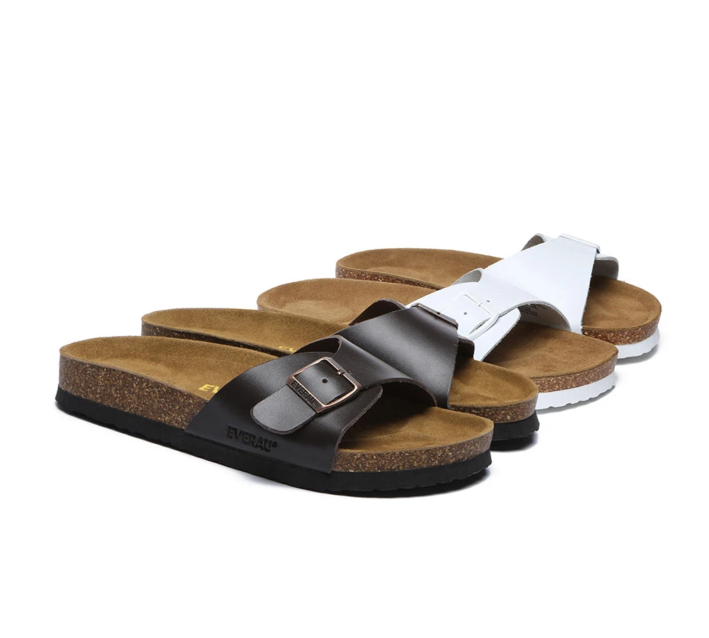 Women Men Leather Adjustable Embossed Summer Beach Charms Walk Sandal Slides 3 Women Men Leather Adjustable Embossed Summer Beach Charms Walk Sandal Slides