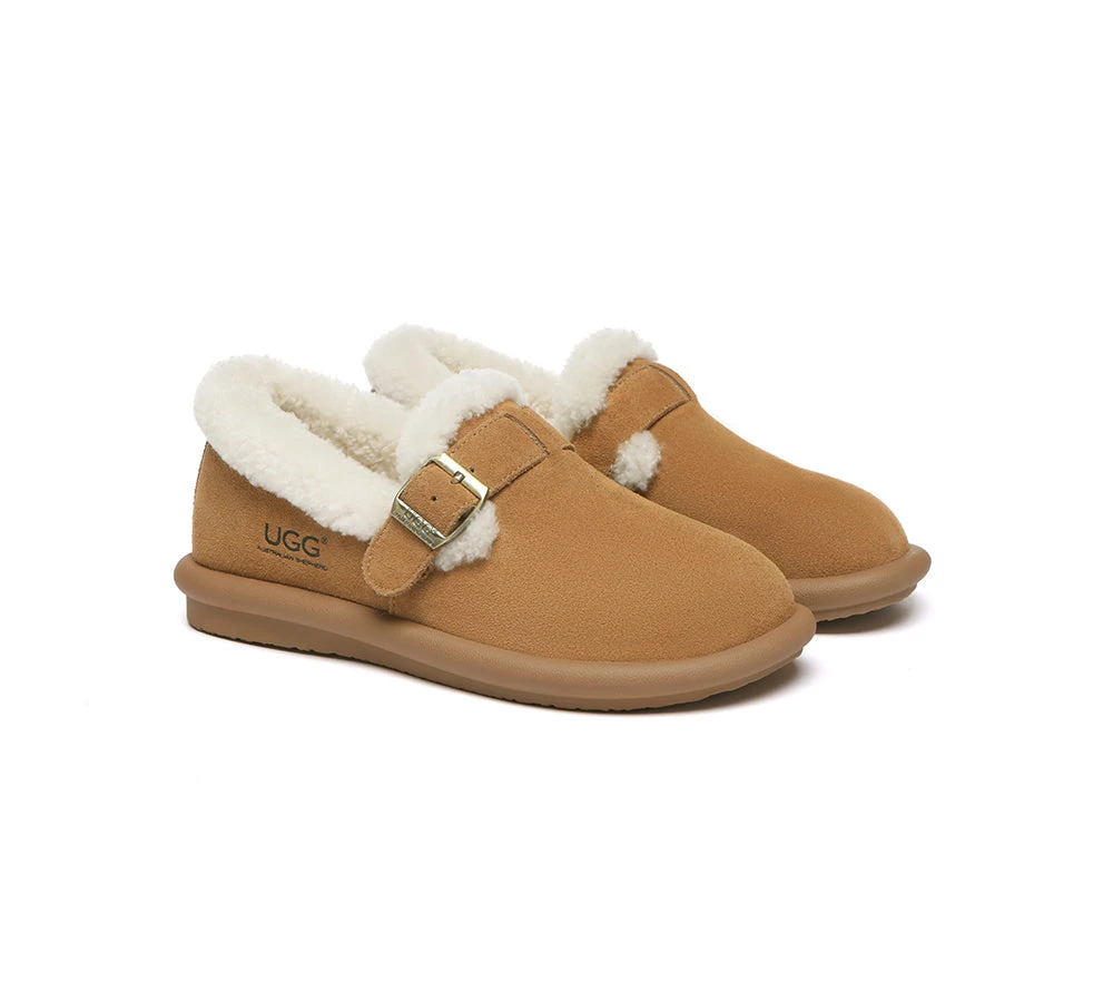 UGG Slippers Sheepskin Wool Adjustable Strap Ankle Froim 3 UGG Slippers Sheepskin Wool Adjustable Strap Ankle Froim