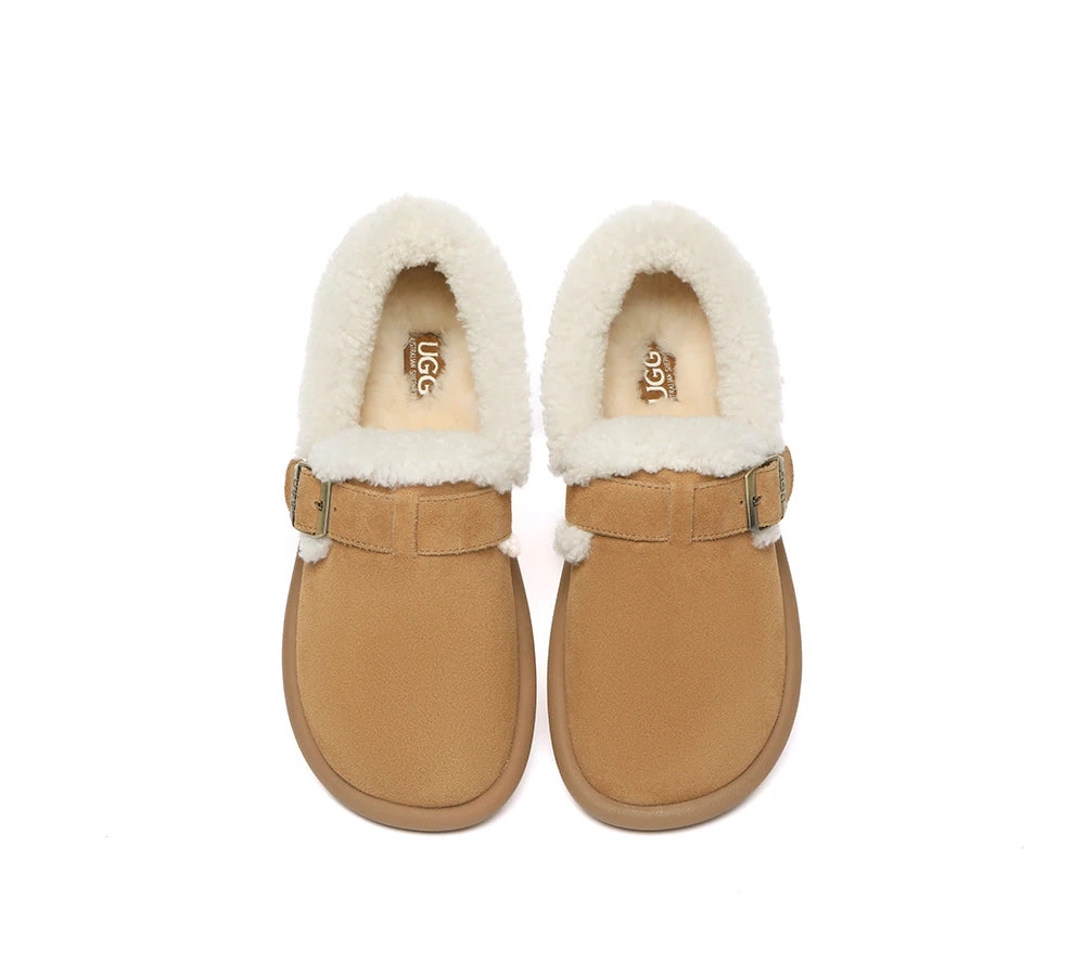 UGG Slippers Sheepskin Wool Adjustable Strap Ankle Froim 7 UGG Slippers Sheepskin Wool Adjustable Strap Ankle Froim - Image 5