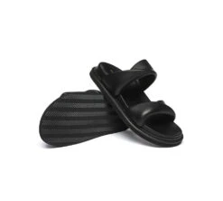 Women Slides Leather Padded Twist Slip-on Sandals Eloise -Shoe Store 270A9244