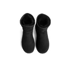 Australian Made Sheepskin Wool Ankle Boots Mini Platform 22 Australian Made Sheepskin Wool Ankle Boots Mini Platform -Shoe Store 6R2A8497