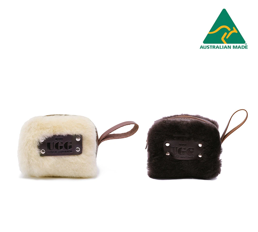 Women Sheepskin Wool Fluffy Small Zip Camera Pouch 3 Women Sheepskin Wool Fluffy Small Zip Camera Pouch