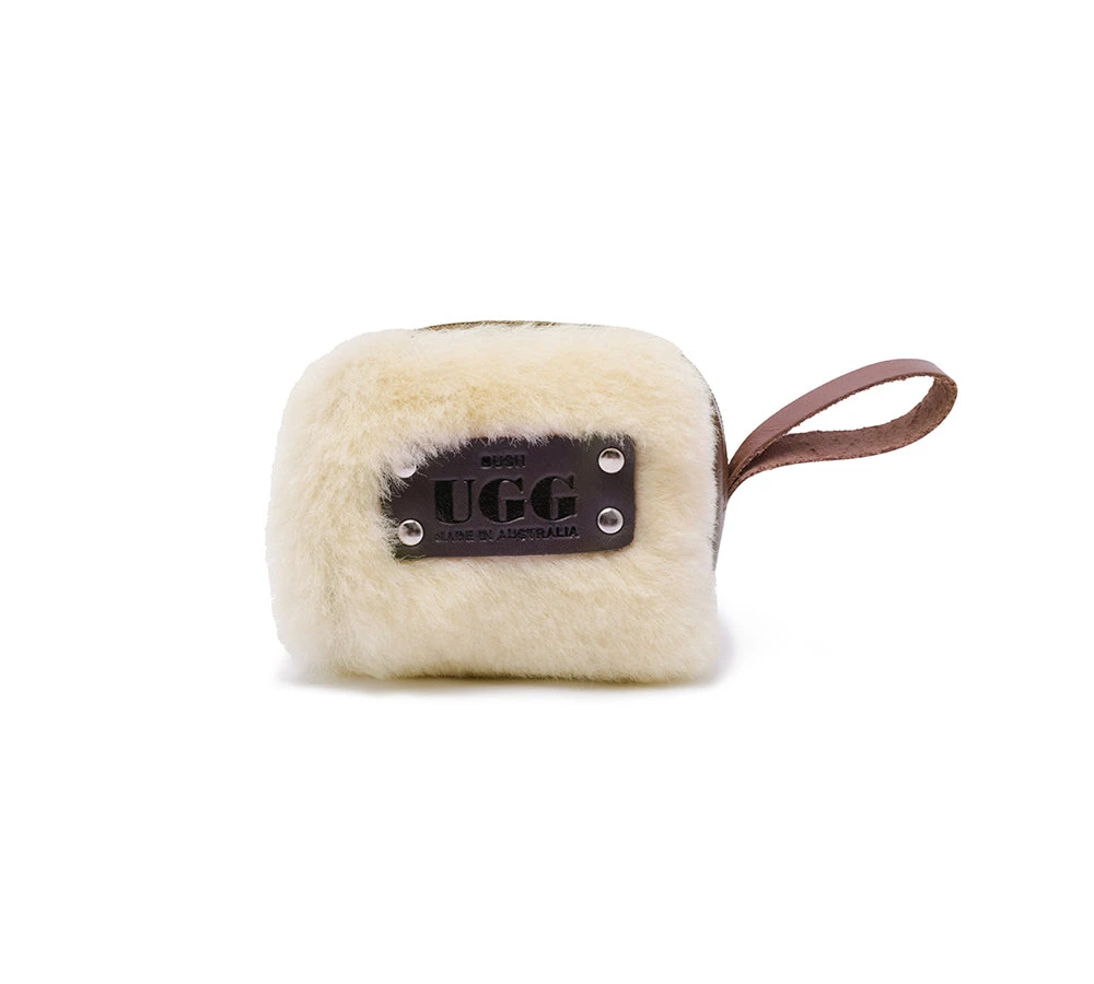 Women Sheepskin Wool Fluffy Small Zip Camera Pouch 4 Women Sheepskin Wool Fluffy Small Zip Camera Pouch - Image 2