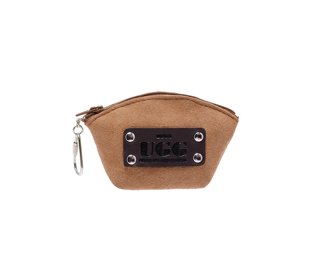 Sheepskin Wool Coin Zip Purse With Key Ring 4 Sheepskin Wool Coin Zip Purse With Key Ring - Image 2
