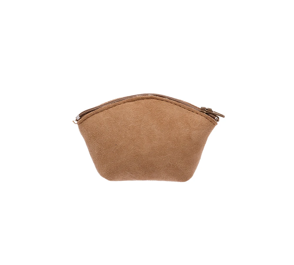Sheepskin Wool Coin Zip Purse With Key Ring 6 Sheepskin Wool Coin Zip Purse With Key Ring - Image 4