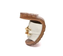 Women Leather Metal Ultra Soft Flat Slides Jianna -Shoe Store 7E33E4A2 D795 40F9 B989 B88AAA2D139E 45254 0000254C74EDED7A2