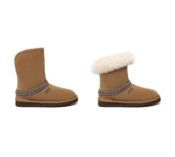 UGG Boots Sheepskin Wool Knitted Isleen -Shoe Store AS3081