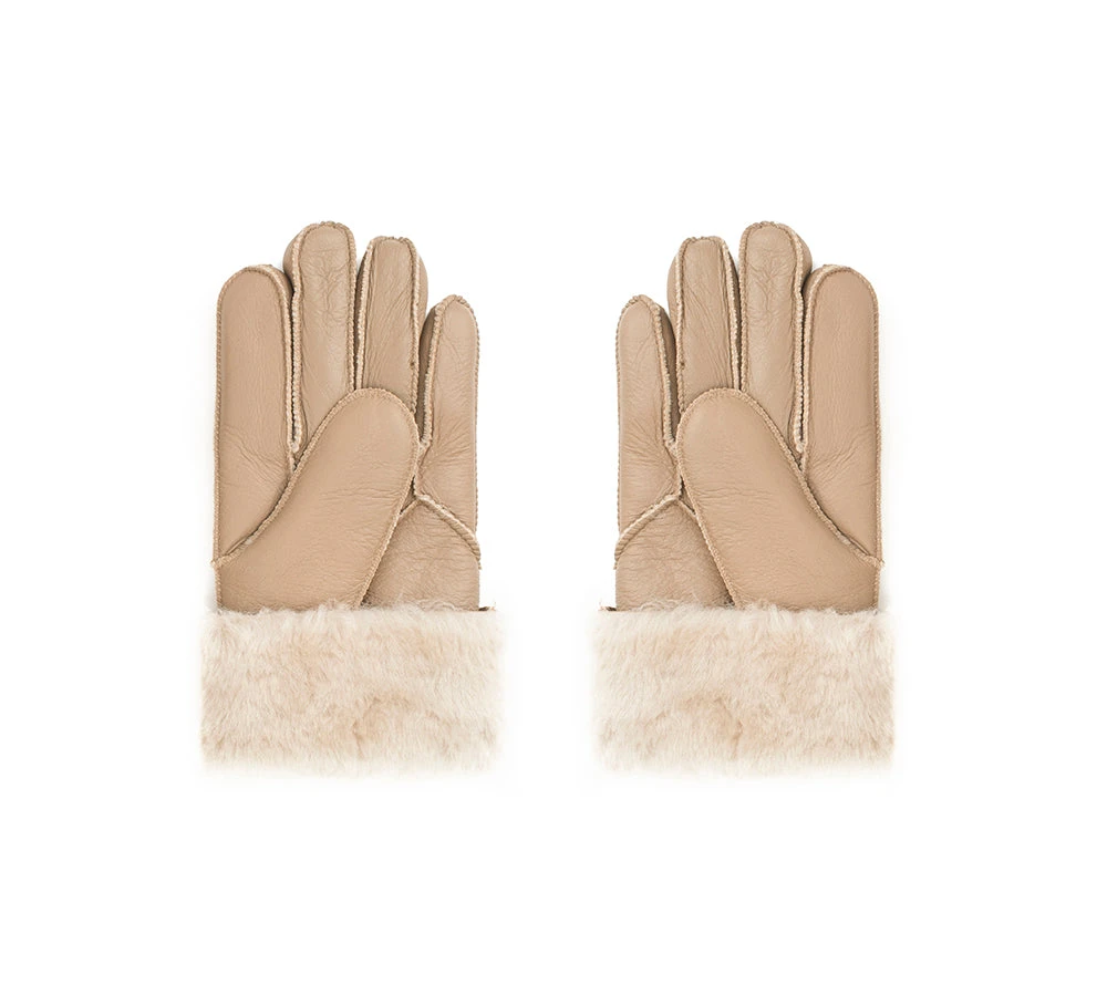 UGG Gloves Leather Fluffy Sheepskin Wool Stitching Gloves 8 UGG Gloves Leather Fluffy Sheepskin Wool Stitching Gloves - Image 6