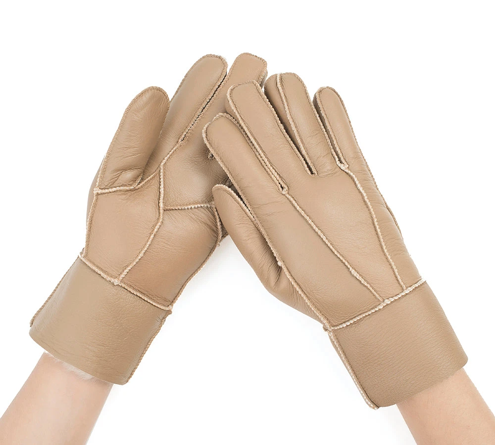 UGG Gloves Leather Fluffy Sheepskin Wool Stitching Gloves 11 UGG Gloves Leather Fluffy Sheepskin Wool Stitching Gloves - Image 9