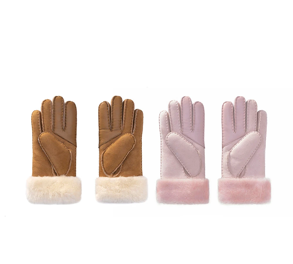 Women Fluffy Sheepskin Wool Gloves Warm Winter Mittens Stacey 2 Women Fluffy Sheepskin Wool Gloves Warm Winter Mittens Stacey
