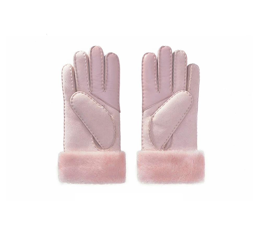 Women Fluffy Sheepskin Wool Gloves Warm Winter Mittens Stacey 10 Women Fluffy Sheepskin Wool Gloves Warm Winter Mittens Stacey - Image 9