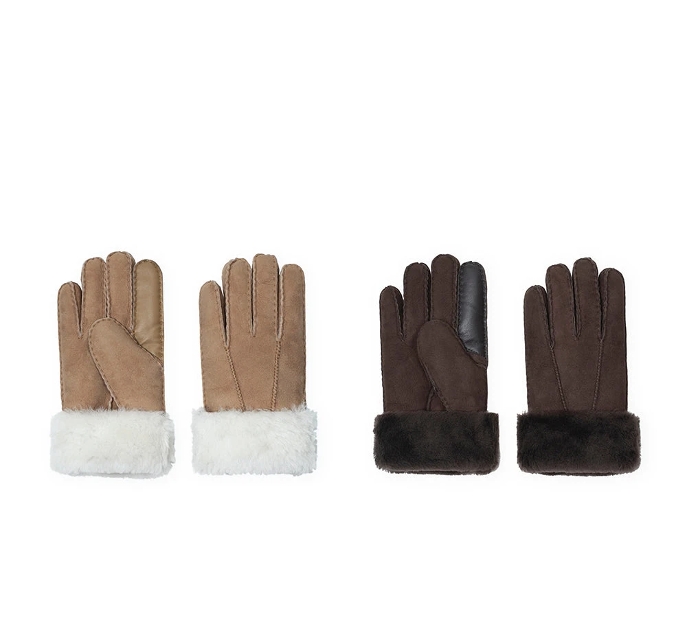 Fluffy Sheepskin Wool Adjustable Strap Buckle Gloves Shea 3 Fluffy Sheepskin Wool Adjustable Strap Buckle Gloves Shea