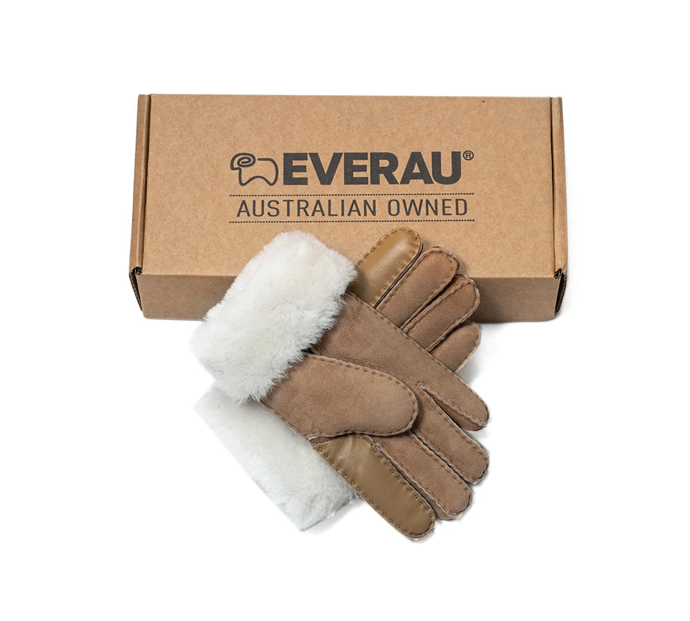 Fluffy Sheepskin Wool Adjustable Strap Buckle Gloves Shea 6 Fluffy Sheepskin Wool Adjustable Strap Buckle Gloves Shea - Image 4