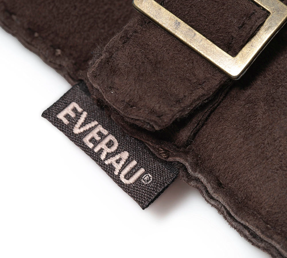 Fluffy Sheepskin Wool Adjustable Strap Buckle Gloves Shea 15 Fluffy Sheepskin Wool Adjustable Strap Buckle Gloves Shea - Image 13