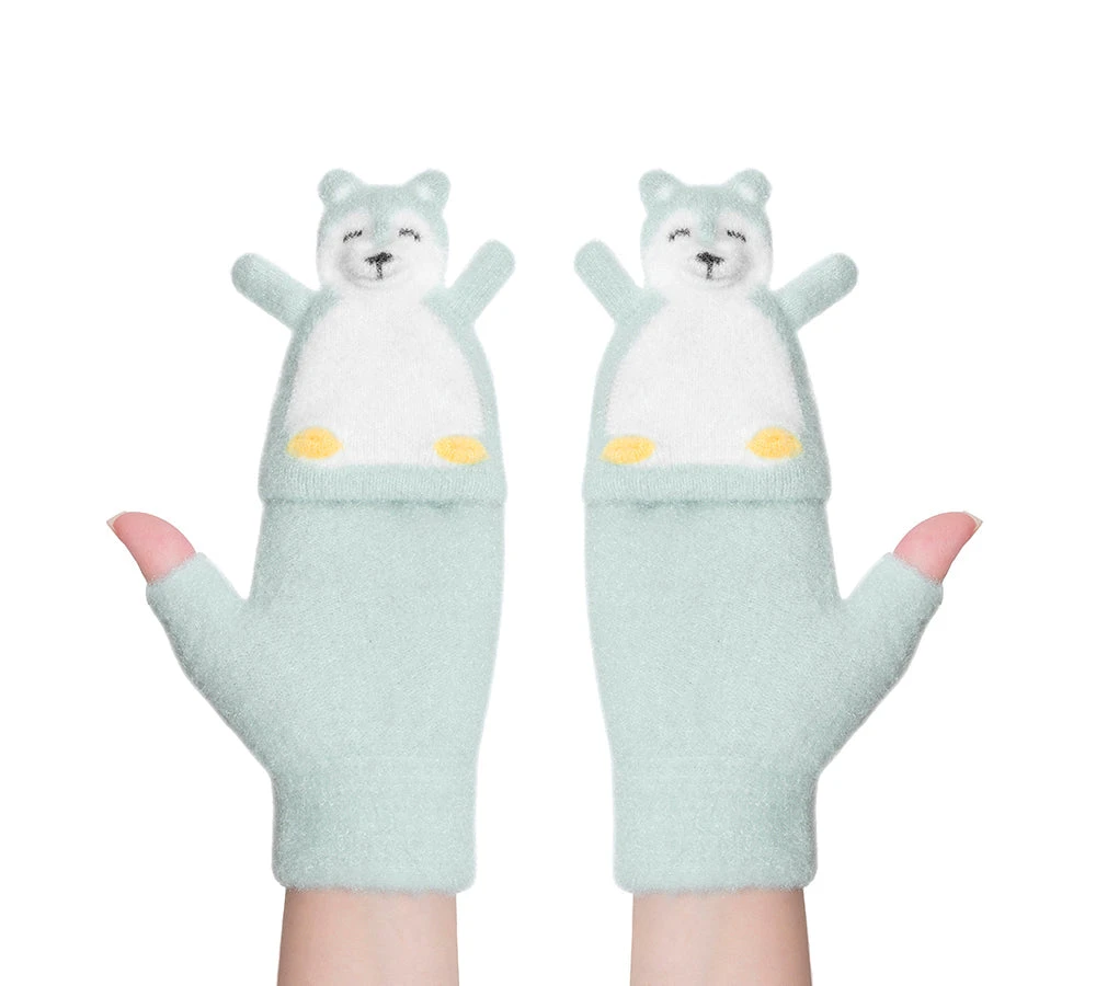 Fingerless Ultra Plush Knit Bearling Gloves 18 Fingerless Ultra Plush Knit Bearling Gloves - Image 16