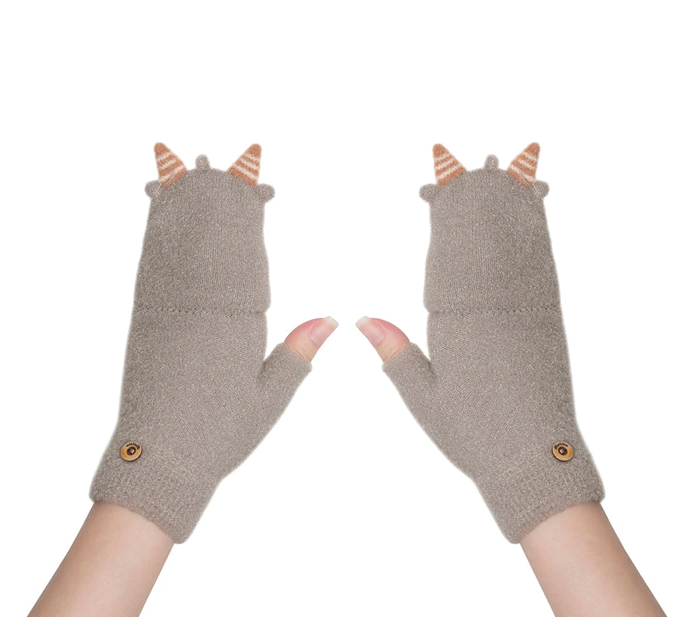 Fingerless Ultra Plush Knit Ewe Gloves 20 Fingerless Ultra Plush Knit Ewe Gloves - Image 18