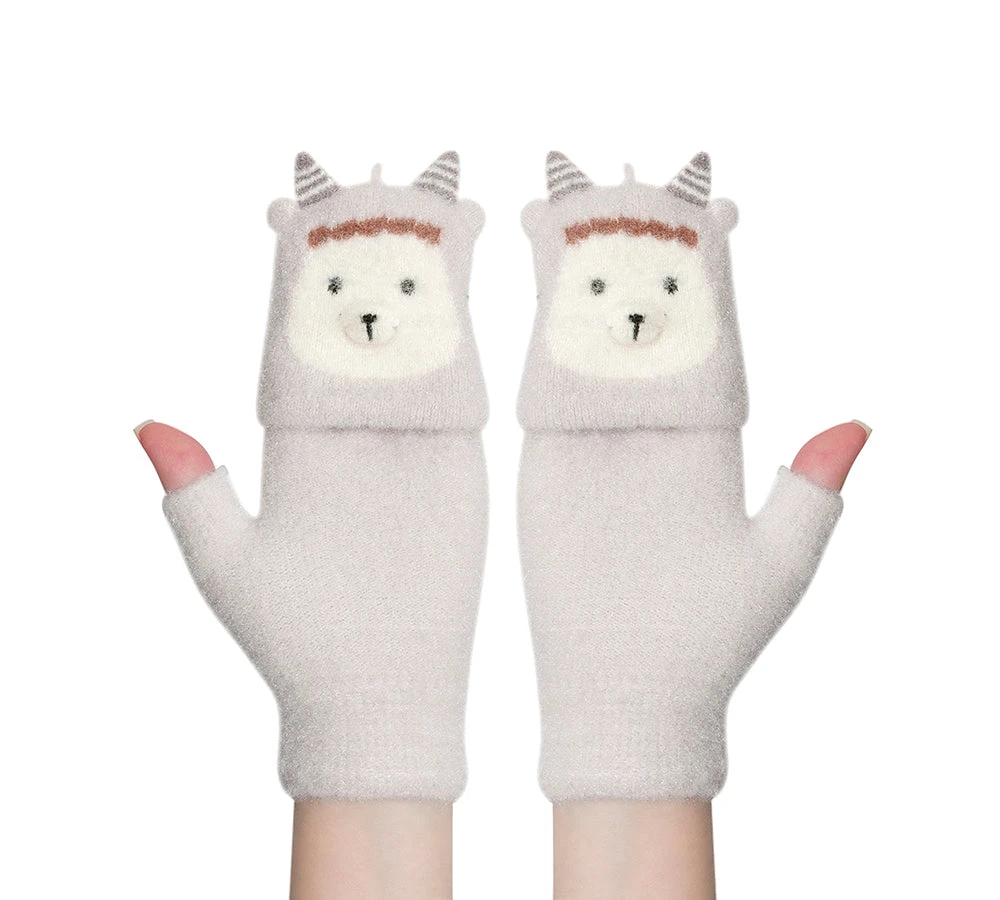 Fingerless Ultra Plush Knit Ewe Gloves 11 Fingerless Ultra Plush Knit Ewe Gloves - Image 9