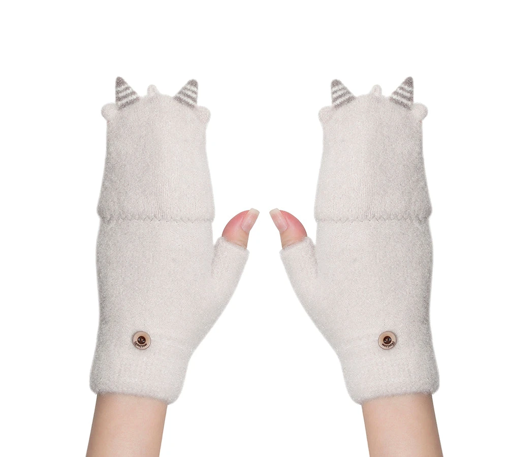 Fingerless Ultra Plush Knit Ewe Gloves 12 Fingerless Ultra Plush Knit Ewe Gloves - Image 10