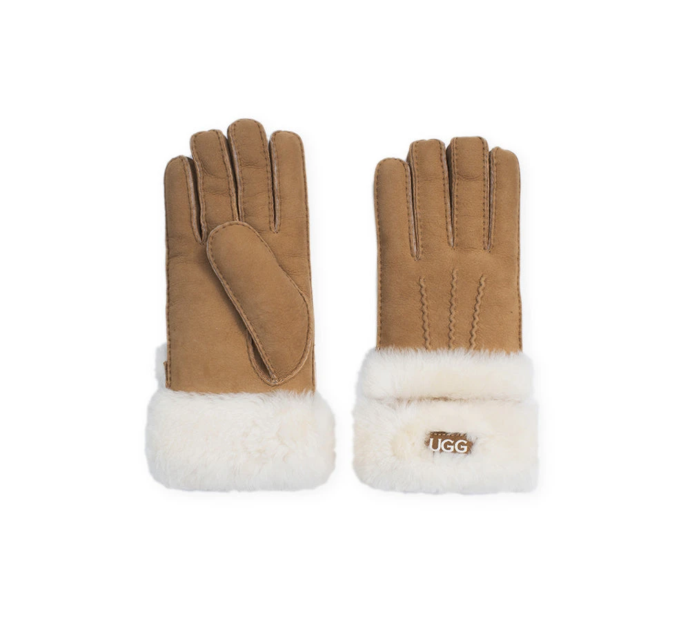 Fluffy Sheepskin Wool Shearling Lined Gloves Puni 3 Fluffy Sheepskin Wool Shearling Lined Gloves Puni