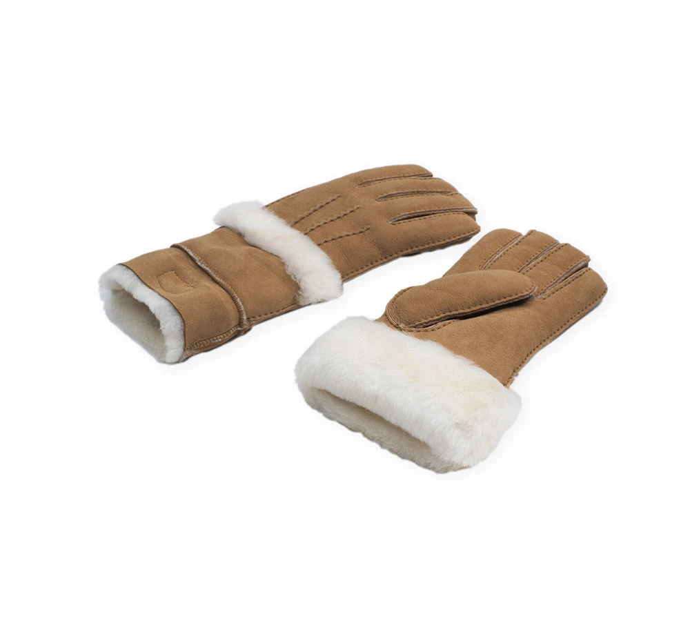 Fluffy Sheepskin Wool Shearling Lined Gloves Puni 6 Fluffy Sheepskin Wool Shearling Lined Gloves Puni - Image 4