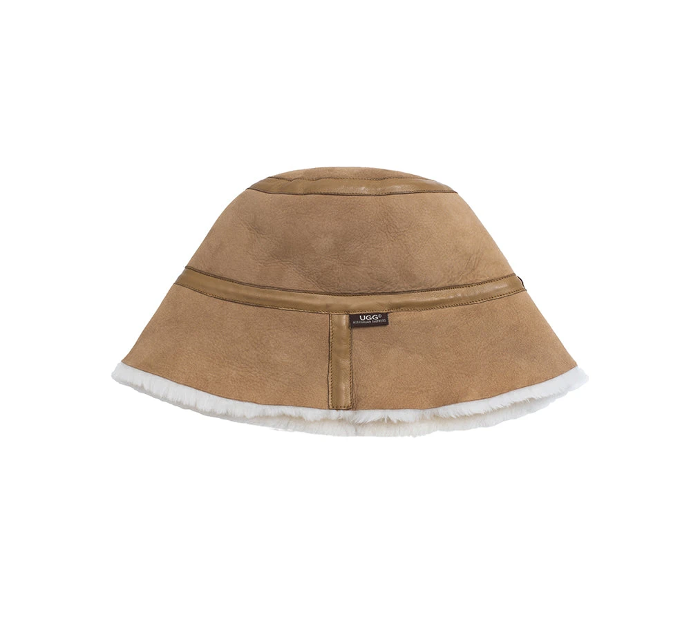 Fluffy Sheepskin Wool Bucket Patchwork Hat 6 Fluffy Sheepskin Wool Bucket Patchwork Hat - Image 4