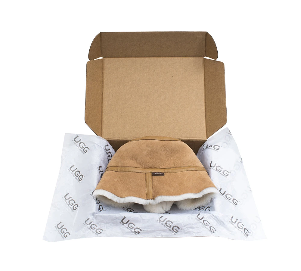 Fluffy Sheepskin Wool Bucket Patchwork Hat 12 Fluffy Sheepskin Wool Bucket Patchwork Hat - Image 10