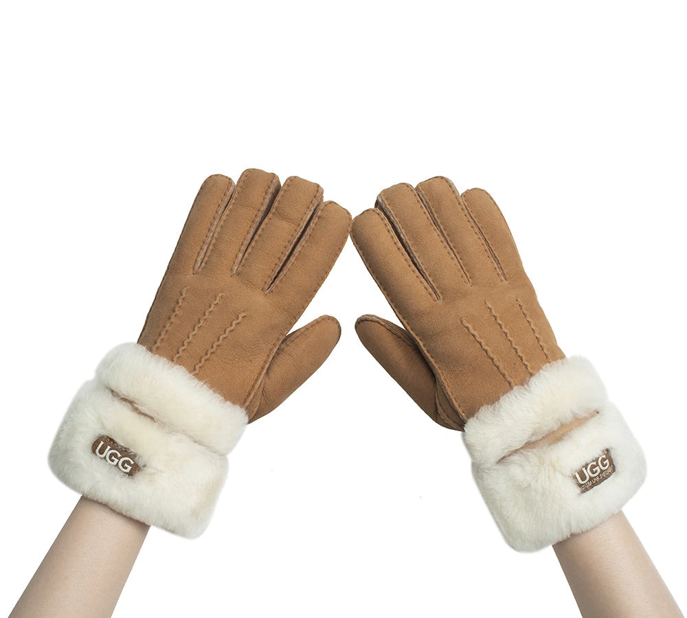 Fluffy Sheepskin Wool Shearling Lined Gloves Puni 9 Fluffy Sheepskin Wool Shearling Lined Gloves Puni - Image 7