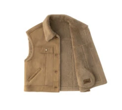 Fluffy Sheepskin Wool Sleeveless Vest Warda 14 Fluffy Sheepskin Wool Sleeveless Vest Warda -Shoe Store DSC09823