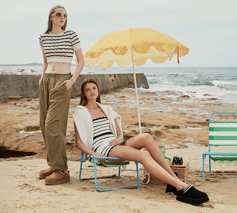 UGG Slippers Sheepskin Wool Slingback Kintted Platform Maeve 4 UGG Slippers Sheepskin Wool Slingback Kintted Platform Maeve - Image 2