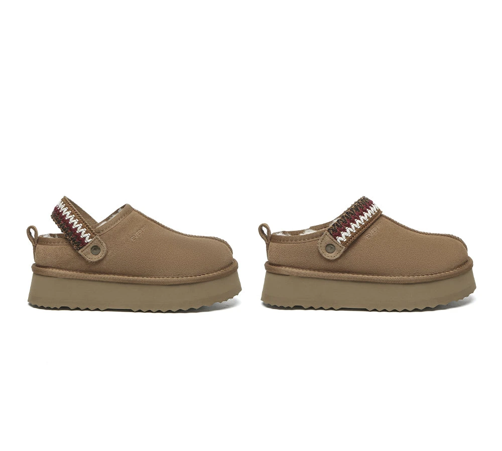 UGG Slippers Sheepskin Wool Slingback Kintted Platform Maeve 5 UGG Slippers Sheepskin Wool Slingback Kintted Platform Maeve - Image 3