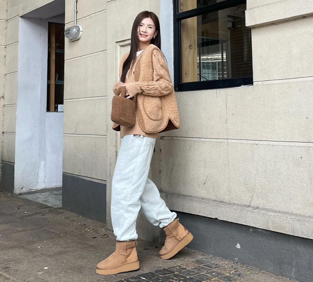 UGG Boots Sheepskin Wool Ankle Platform Thick Bottom Mini Classic 4 UGG Boots Sheepskin Wool Ankle Platform Thick Bottom Mini Classic - Image 2