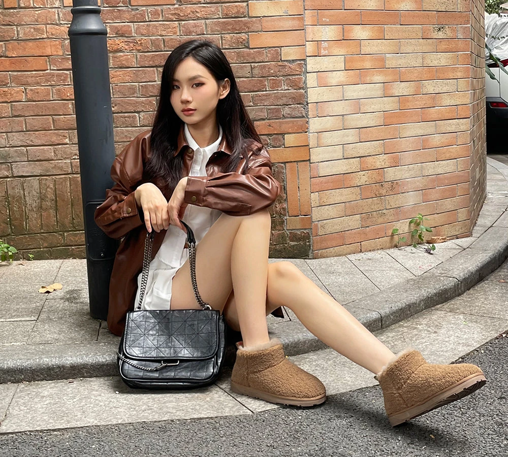 UGG Sheepskin Wool Plush Ankle Boots Ultra Teddycozy 4 UGG Sheepskin Wool Plush Ankle Boots Ultra Teddycozy - Image 2