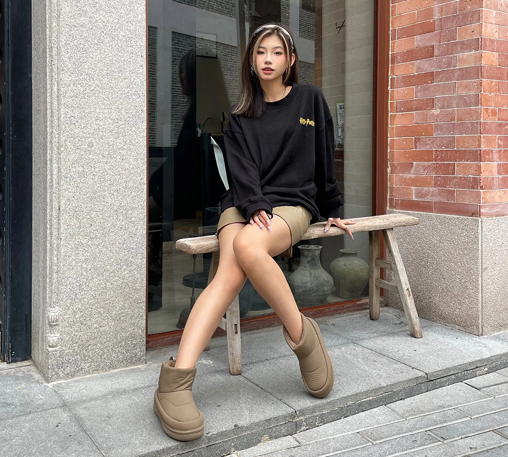 UGG Boots Women Sheepskin Wool Waterproof Ankle Nonslip Boots Dobra 4 UGG Boots Women Sheepskin Wool Waterproof Ankle Nonslip Boots Dobra - Image 2