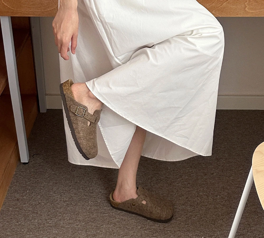 Women Adjustable Buckled Straps Slip-on Flat Sandal Slides Brynn 4 Women Adjustable Buckled Straps Slip-on Flat Sandal Slides Brynn - Image 2