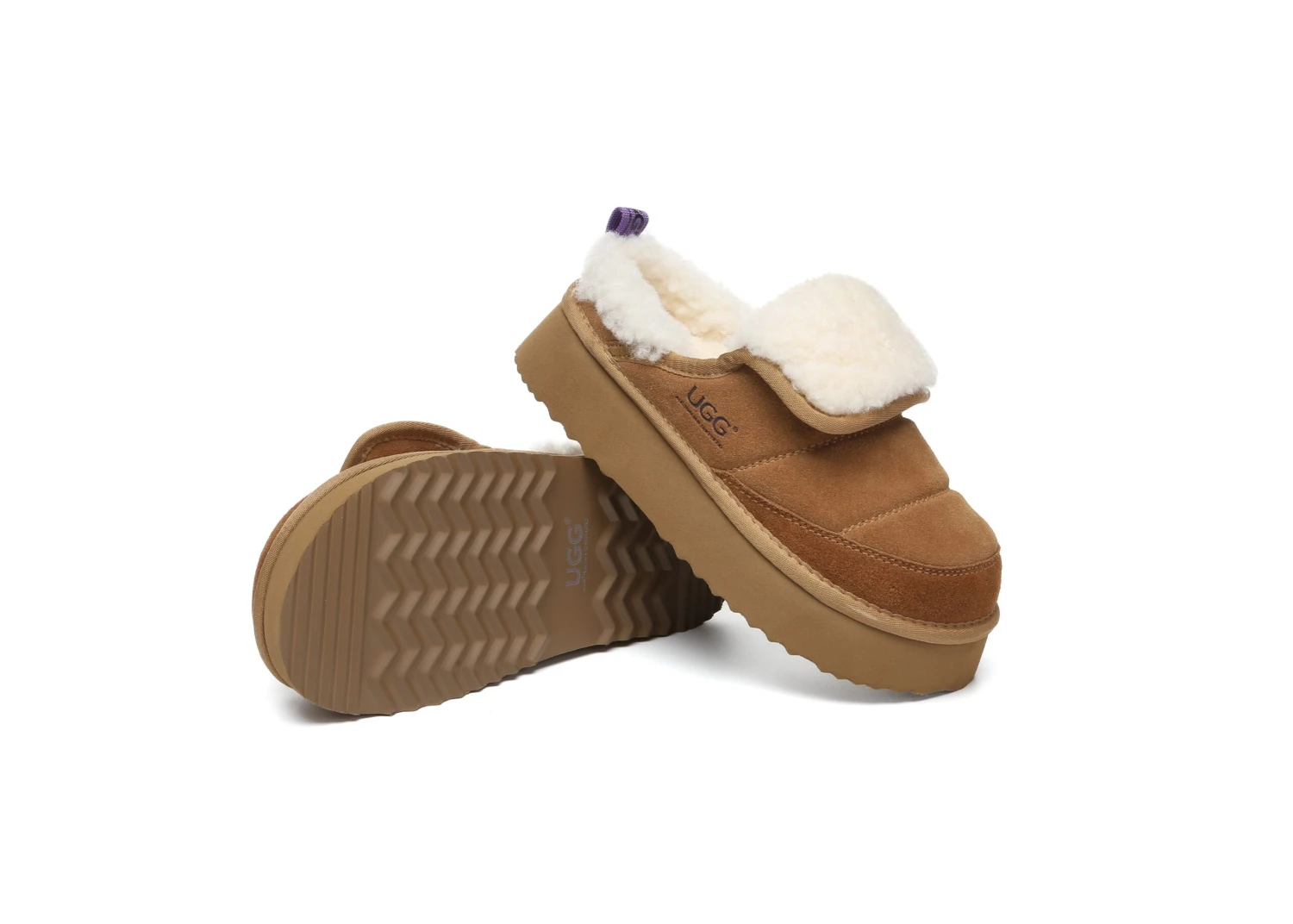 UGG Slippers Sheepskin Wool Platform Theia 6 UGG Slippers Sheepskin Wool Platform Theia - Image 4