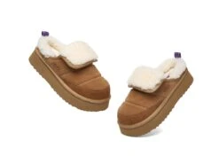 UGG Slippers Sheepskin Wool Platform Theia 21 UGG Slippers Sheepskin Wool Platform Theia -Shoe Store GL7A0055